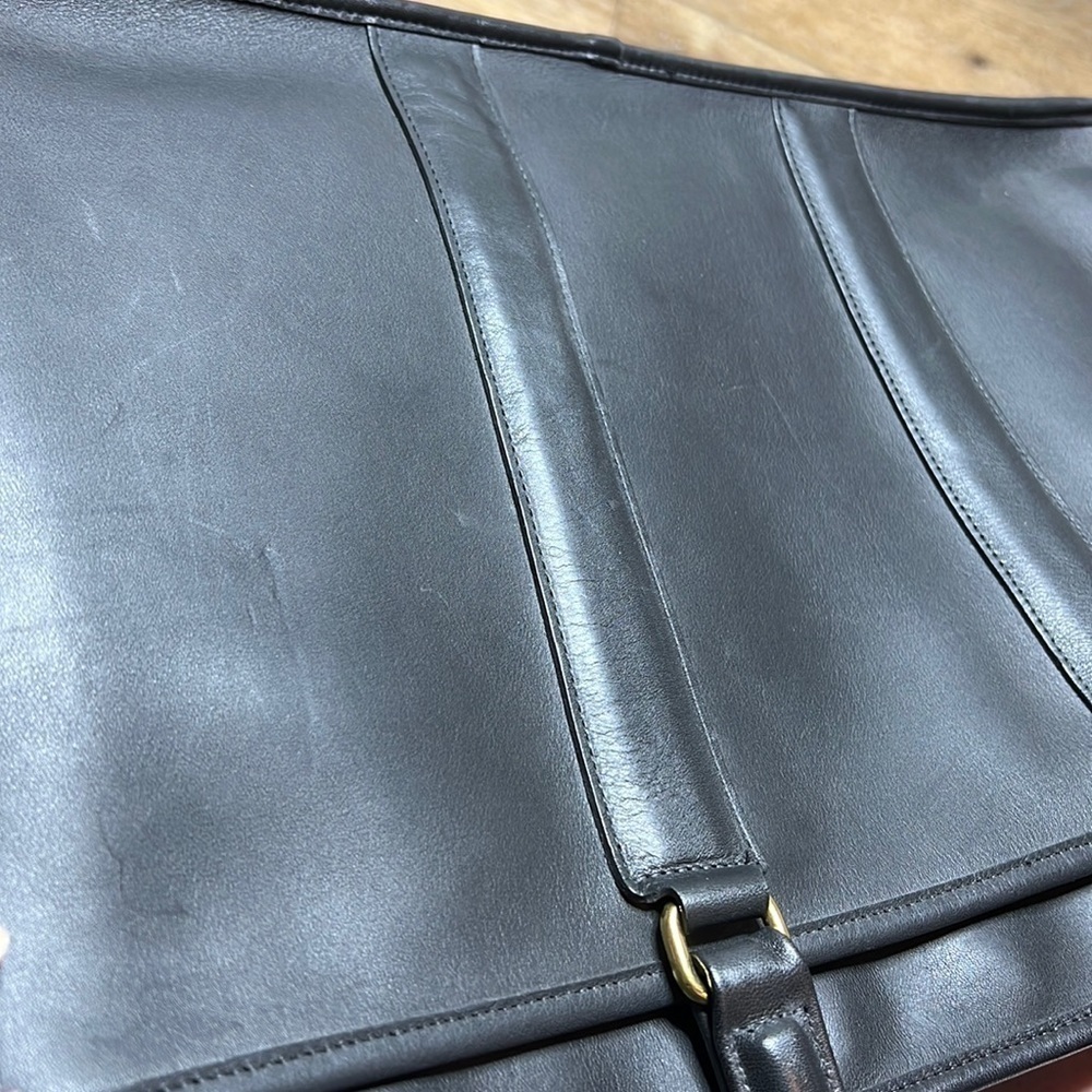 Vintage Coach Black Leather Briefcase 💼 - Picture 4 of 13